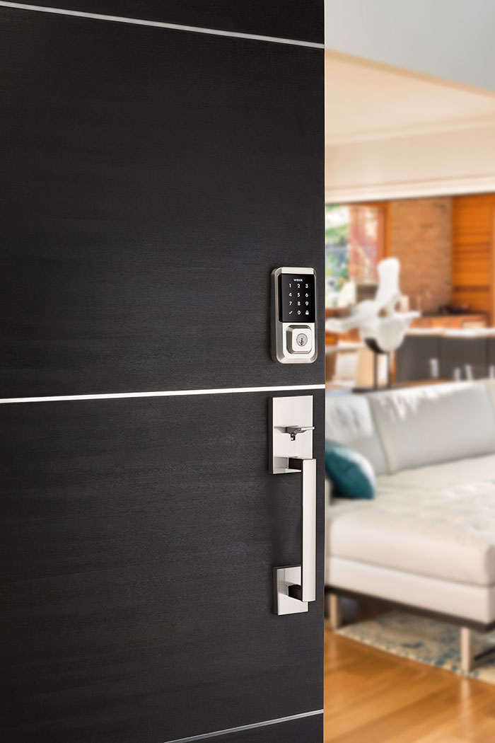 Halo-wifi-deadbolt-in-satin-nickel-lifetstyle Halo-wifi-deadbolt-in-satin-nickel-lifetstyle
